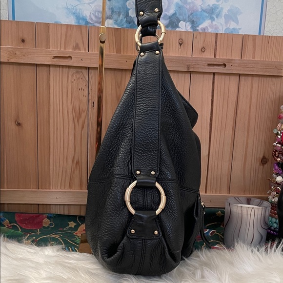 Michael Kors Black Leather Shoulder Bag - Picture 6 of 12